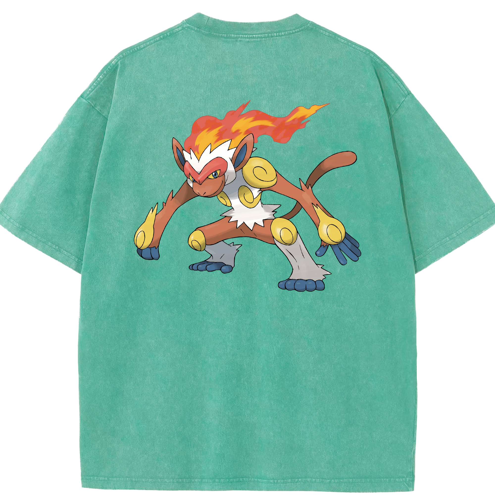 （画像用） ポケットモンスター Pokémon 綿100% ヴィンテージ風 半袖Tシャツ（背面プリント）